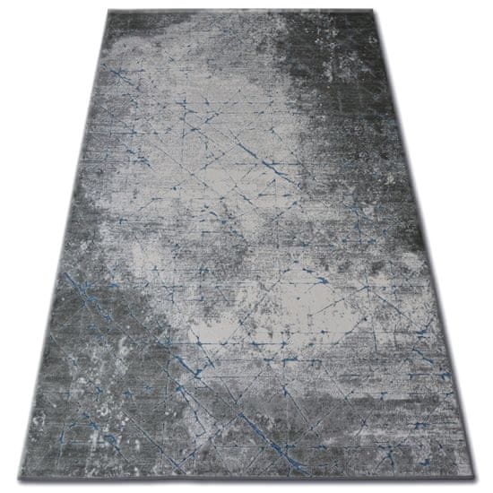 Dywany Lusczów Kusový koberec ACRYLOVY YAZZ 6076 svetlosivý / tmavosivý