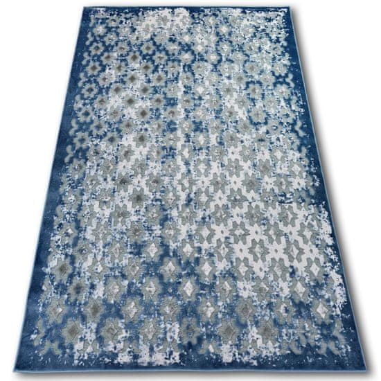 Dywany Lusczów Kusový koberec ACRYLOVY YAZZ 7006 sivý / modrý / slonová kosť