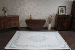Dywany Lusczów Kusový koberec AKRYLOVÝ MIRADA 5416 modrý (Mavi) Fringe, velikost 160x230