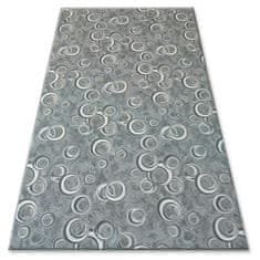 Dywany Lusczów Kusový koberec DROPS Bubbles zelený, velikost 100x200