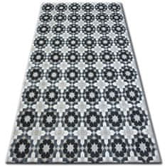 Dywany Lusczów Kusový koberec LISBOA 27206/356 kvety - sivý, velikost 80x150
