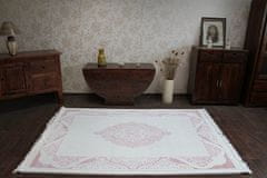 Dywany Lusczów Kusový koberec AKRYLOVÝ MIRADA 5416 púdrový Fringe, velikost 80x300