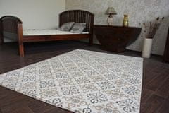Dywany Lusczów Kusový koberec ARGENT - W4949 kvety, krémový, velikost 160x220