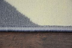 Dywany Lusczów Kusový koberec BCF BASE ZICK 3963 CIKCAK sivý, velikost 160x220