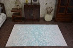 Dywany Lusczów Kusový koberec BEYAZIT Wygga modrý, velikost 80x150