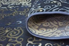 Dywany Lusczów Kusový koberec DROP JASMINE 453 tmavomodrý, velikost 160x220