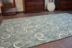 Dywany Lusczów Kusový koberec DROPS Bubbles zelený, velikost 100x200