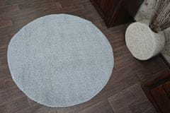 Dywany Lusczów Okrúhly koberec SHAGGY MICRO strieborný, velikost kruh 100