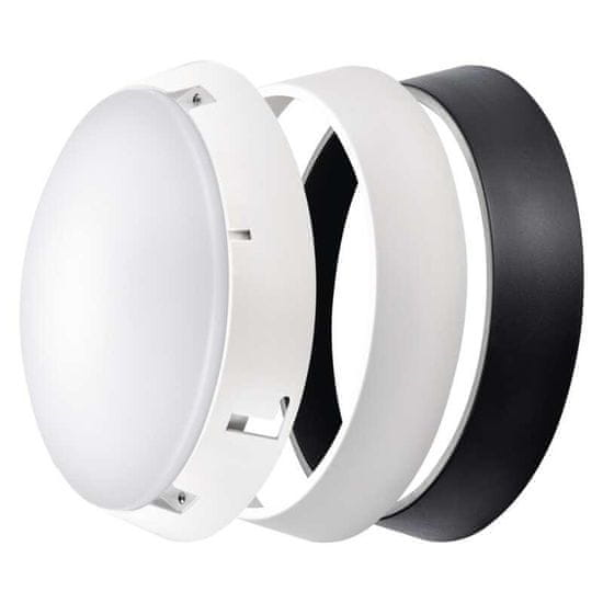 EMOS EMOS LED prisadené svietidlo, kruh čierna / biela 14W neutrálna biela 1539072141