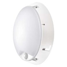 EMOS EMOS LED prisadené svietidlo s PIR, kruh čierna / biela 14W teplá biela 1539071240
