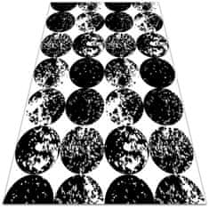 kobercomat.sk Vnútorné vinylový koberec čierne kruhy 120x180 cm 