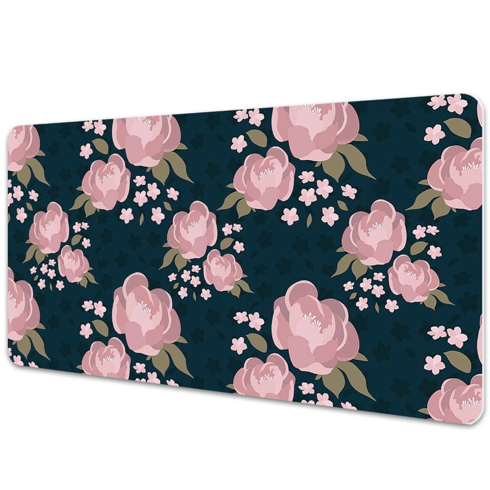 kobercomat.sk Veľká ochranná podložka na stôl ružové kvety 120x60 cm 