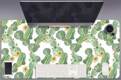 kobercomat.sk Pracovný podložka na stôl Kaktus s kvetinami 100x50 cm 