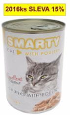 Smarty Cat Hydinové chunks, konzerva 410 g