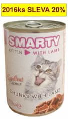 Smarty Cat Kitten Jahňacie chunks, konzerva 410 g