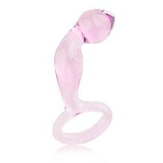 Lovetoy LOVETOY Glass Romance Anal plug with handle 8 CM