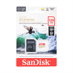 SanDisk Extreme microSDXC 128GB pre akčné kamery + SD adaptér 170MB/s a 80MB/s, A2 C10 V30 UHS-I U4