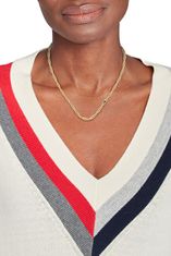 Tommy Hilfiger Dvojitý krútený náhrdelník z pozlátenej ocele Braided Metal 2780685