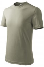 Detské tričko jednoduché, svetlá khaki, 158cm / 12rokov