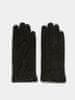 Čierne semišové rukavice Pieces Nellie S