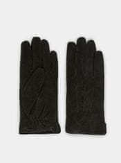 Pieces Čierne semišové rukavice Pieces Nellie S