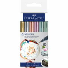 Faber-Castell Metalické popisovače set 6 farebné 