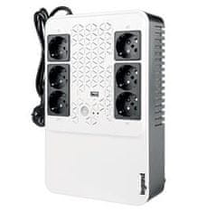 LEGRAND UPS Keor Multiplug 600VA/360W FR, Line-interactive, Tower, výstup 6x FR (SK), USB nabíjanie 1A
