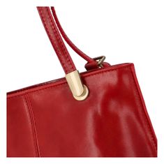 Delami Vera Pelle Kožená kabelka-batoh Amanda, červená