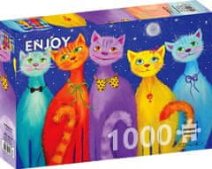 ENJOY Puzzle Usmievavé mačky 1000 dielikov