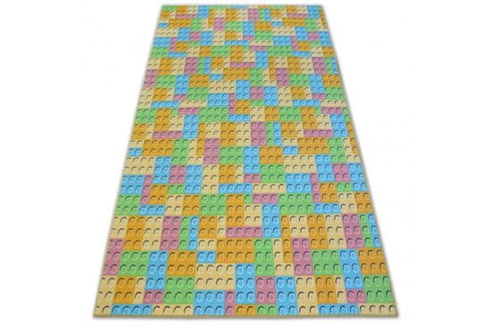 Dywany Lusczów Detský kusový koberec LEGO zelený