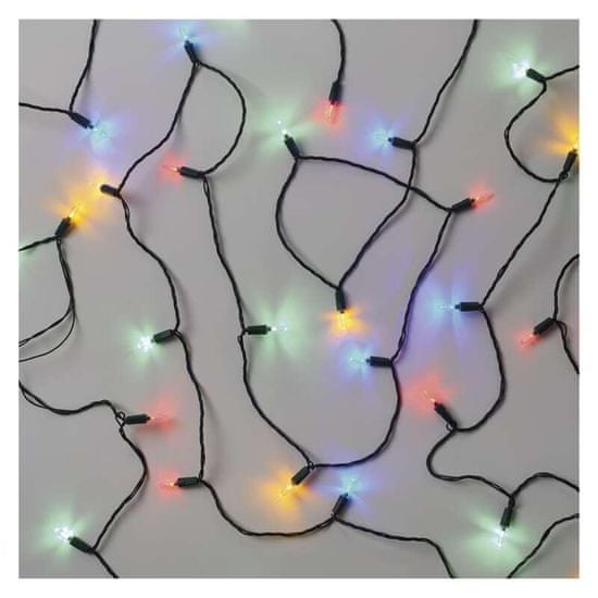 EMOS EMOS LED vianočná reťaz – tradičná, 22,35 m, vonkajšia aj vnútorná, multicolor D4AM12