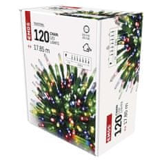 EMOS EMOS LED vianočná reťaz – tradičná, 17,85 m, vonkajšia aj vnútorná, multicolor D4AM11