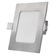 EMOS EMOS LED podhľadové svietidlo NEXXO strieborné, 12 x 12 cm, 7 W, teplá/neutrálna biela ZD2223