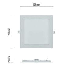 EMOS EMOS LED podhľadové svietidlo NEXXO biele, 22,5 x 22,5 cm, 18 W, teplá biela ZD2144
