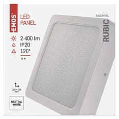 EMOS EMOS LED svietidlo RUBIC 22 x 22 cm, 24 W, neutrálna biela ZM6452