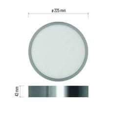 EMOS EMOS LED svietidlo NEXXO brúsený nikel, 22,5 cm, 21 W, teplá/neutrálna biela ZM5243