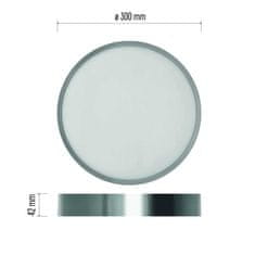 EMOS EMOS LED svietidlo NEXXO brúsený nikel, 30 cm, 28,5 W, teplá/neutrálna biela ZM5253