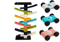 Lean-toys Farebná dráha pre autá Dve šmykľavky 10 úrovní