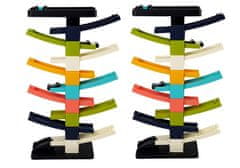 Lean-toys Farebná dráha pre autá Dve šmykľavky 10 úrovní