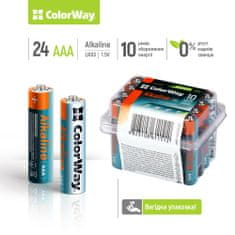 ColorWay Batérie ColorWay Alkaline Power AAA, 24ks, box, (CW-BALR03-24PB)