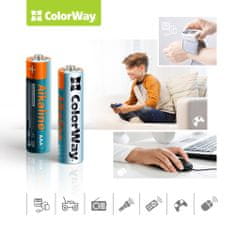 ColorWay Batérie ColorWay Alkaline Power AAA, 4ks, blister, (CW-BALR03-4BL)
