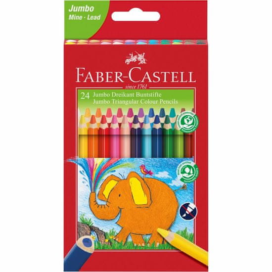Faber-Castell Pastelky Jumbo tria set 24 farebné