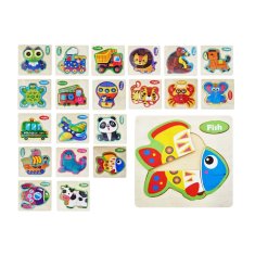 Creative Toys Drevené detské puzzle - rôzne druhy 