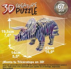 EDUCA 3D puzzle Triceratops 67 dielikov