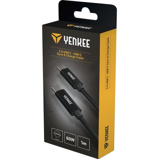 Yenkee YCU C101 BK kábel USB CC 2.0/ 1m YCU C101BK