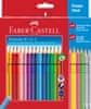 Faber-Castell Pastelky akvarelové Colour Grip 18 farebné set+4 Grip neón+2grafitové ceruzky Grip