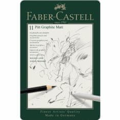 Faber-Castell Grafitové ceruzky Pitt Matt Set 11 ks - plech 