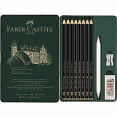 Faber-Castell Grafitové ceruzky Pitt Matt Set 11 ks - plech 