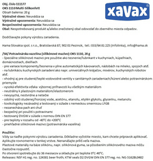Xavax potravinárska vazelína (silikónové mazivo) OKS 1110, 20 g