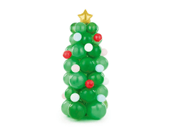 PartyDeco Balónová sada Vianočný stromček 161x65cm